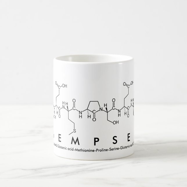 Caneca De Café Dempsey peptide name mug (Centro)