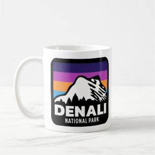 Caneca De Café Denali National Park Alaska Retro Vintage Gift