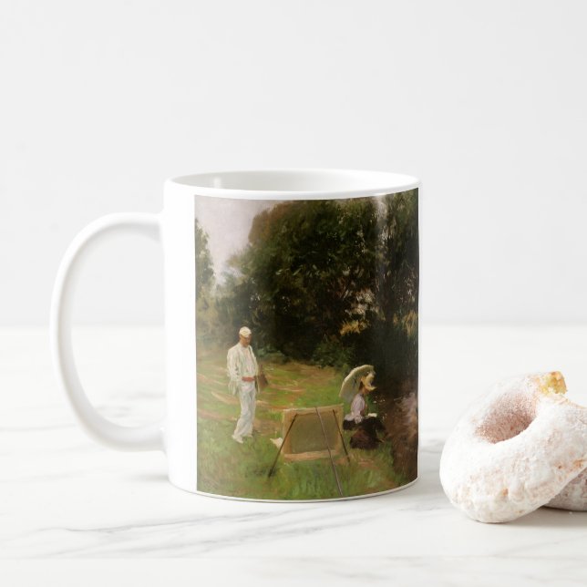 Caneca De Café Dennis Miller Bunker Painting no Calcot por Sargen (Com Donut)