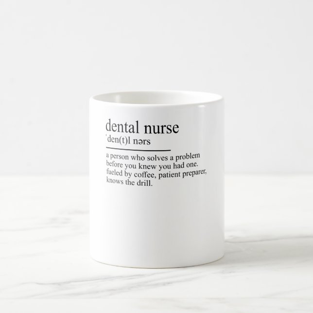 Caneca De Café Dental Assistant Dentist Definition ZFA Dentist (Centro)