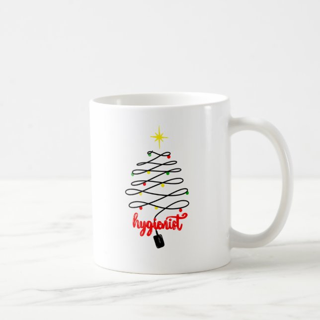 Caneca De Café Dental Hygienist Christmas Mug (Direita)