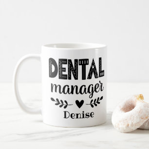 Caneca De Café Dental Manager Personalizado