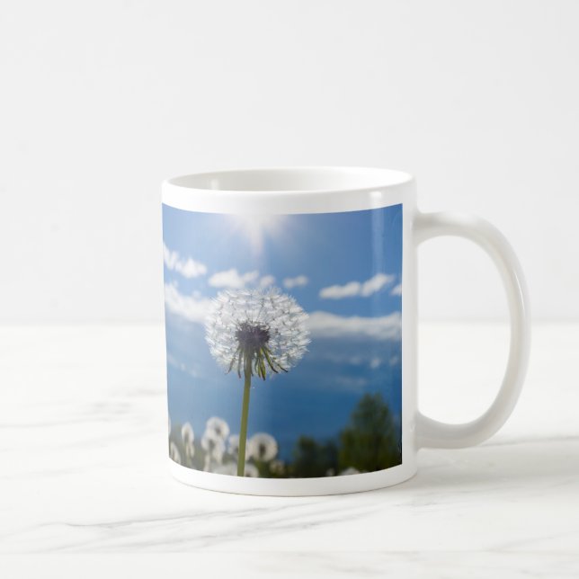 Caneca de Café Dente-de-Leão Na Luz (Direita)