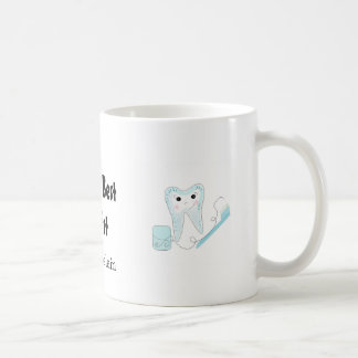 Caneca De Café Dente e Escova de Dentes Melhor Dentista do Mundo