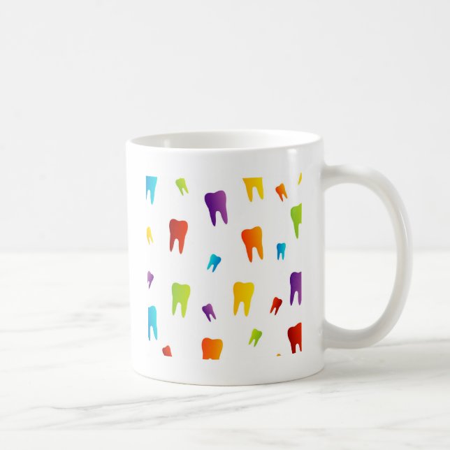 Caneca De Café Dentes coloridos (Direita)