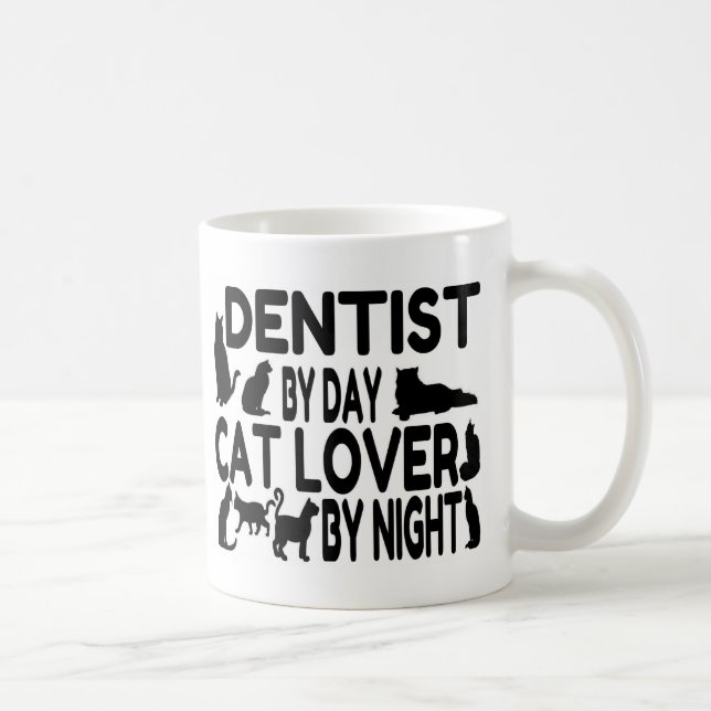 Caneca De Café Dentist Cat Lover (Direita)