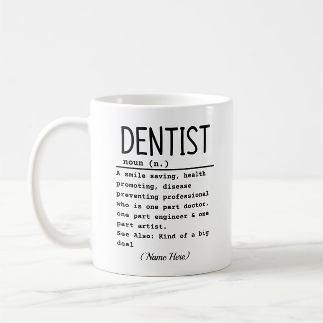 Caneca De Café Dentista (Esquerda)