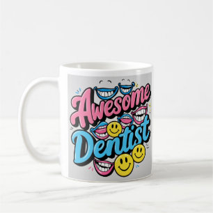 Caneca De Café Dentista incrível obrigado, presente de sorriso