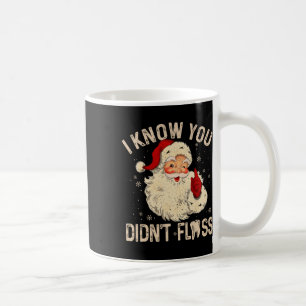 Caneca De Café Dentista Natal Divertido Papai Noel Eu Sei Que Voc