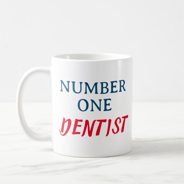 Caneca De Café Dentista Número Um (Esquerda)