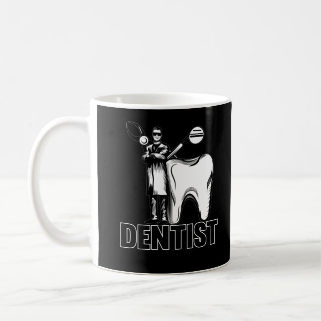Caneca De Café Dentista Pai dentária Odontologia (Esquerda)