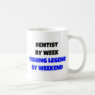 Caneca De Café Dentista por Lenda de Pesca Semanal Por Fim de Sem