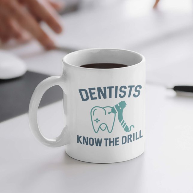 Caneca De Café Dentistas Conhecem A Condução (Criador carregado)