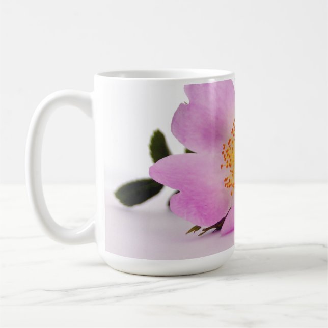 Caneca De Café Dentro a Púrpura Flor Mug (Esquerda)
