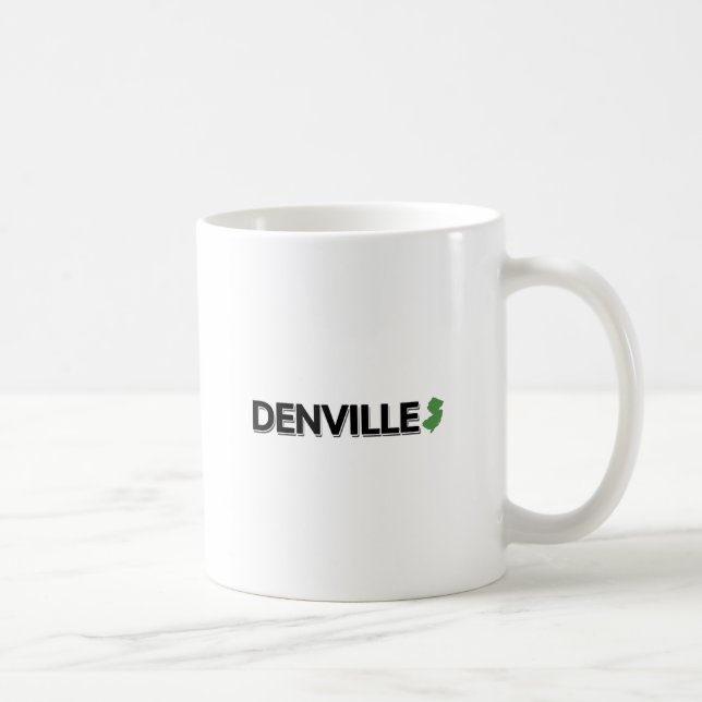 Caneca De Café Denville, Nova Jersey (Direita)