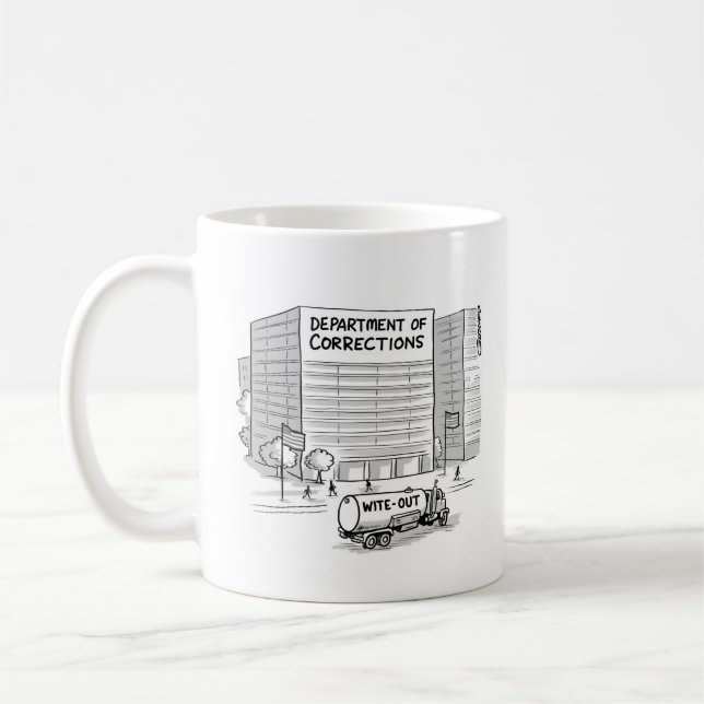 Caneca De Café Departamento de Correções (Esquerda)