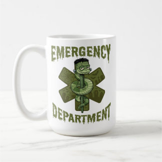Caneca De Café Departamento de Emergência Enfermeira Frankenstein