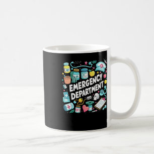 Caneca De Café Departamento De Emergência Groovy Er Crew Nurse Ro