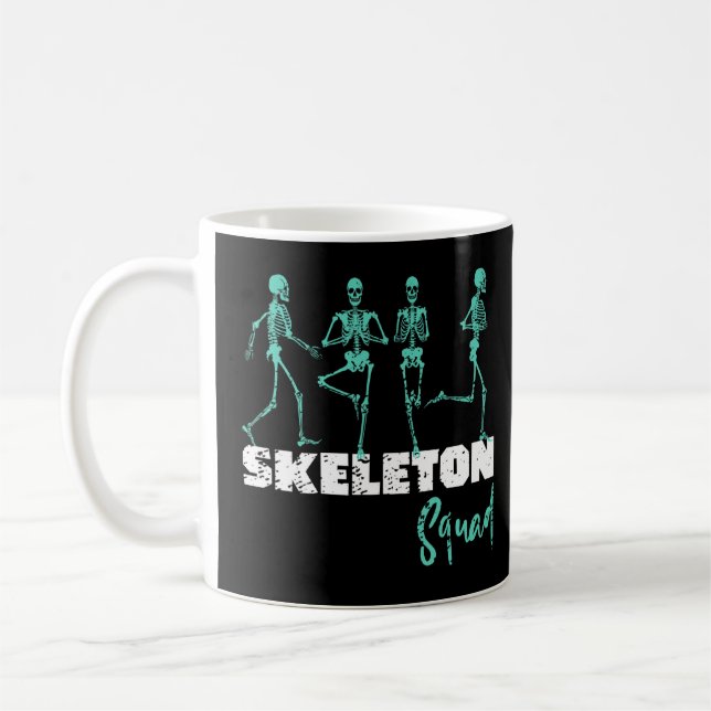 Caneca De Café Departamento de Radiologia X Ray Tech Skeleton Squ (Esquerda)
