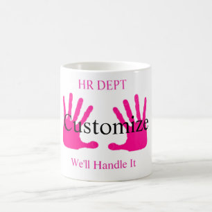 Caneca De Café Departamento de RH Humor Divertido Thunder_Cove