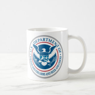 Caneca De Café Departamento dos E.U. do tabaco e as armas de fogo