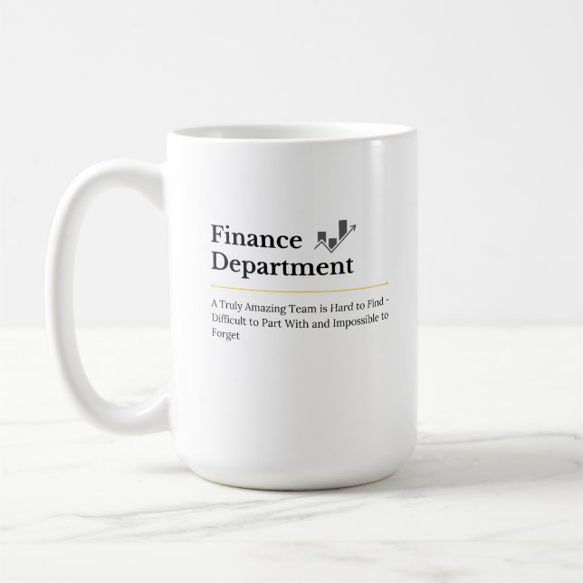 Caneca De Café Departamento Financeiro Café Mug (Esquerda)