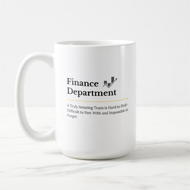 Caneca De Café Departamento Financeiro Café Mug (Esquerda)
