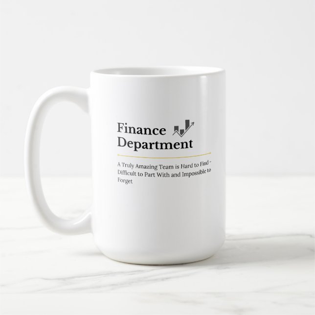 Caneca De Café Departamento Financeiro Café Mug (Esquerda)