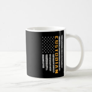 Caneca De Café Depositário American Flag USA Janitor School