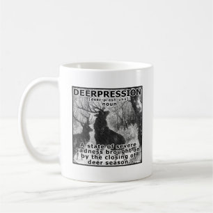 Caneca De Café Depressão Caça Engraçada