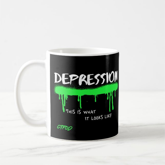 Caneca De Café Depressão: Isto É O Que Parece Mug | CTFOD (Esquerda)