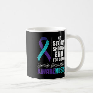 Caneca De Café Depressão Suicida Nenhuma História Deve Acabar Com
