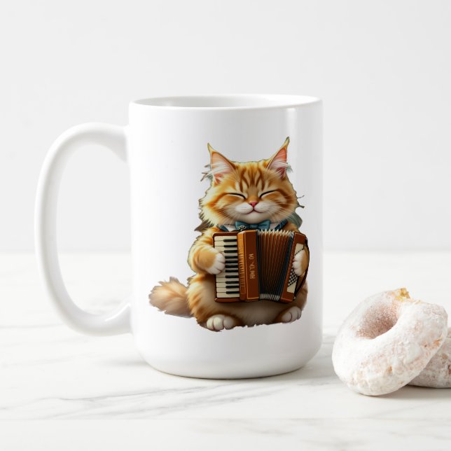 Caneca De Café  Der Akkordeon-Meister (Com Donut)