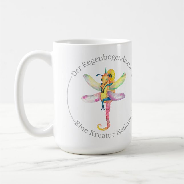 Caneca De Café Der Regenbogendrache - Eine Kreatur Natlaras (Esquerda)