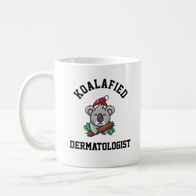 Caneca De Café Dermatologista Koalafied (Esquerda)