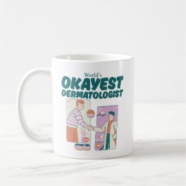 Caneca De Café Dermatologista mais ou menos do mundo