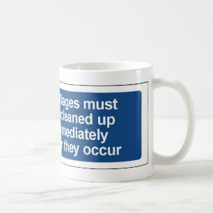 Caneca De Café derramamentos