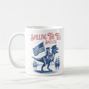 Caneca De Café Derramando o Chá Desde 1773 Citação Fofa