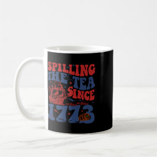Caneca De Café Derramando o Chá Desde 1776 Patriótico Americano 4