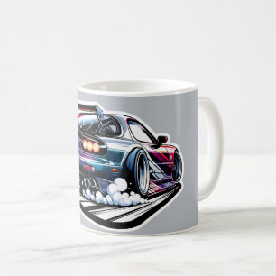 Caneca De Café Derrapagem de Mazda RX7 FD