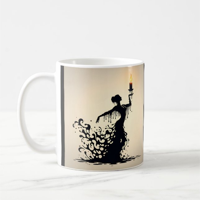 Caneca De Café Derreter Flamenco Dançarino Café Mug (Esquerda)