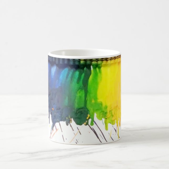 Caneca de café derretida arco-íris do artista da (Centro)