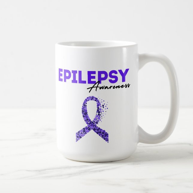 Caneca De Café Derrote a epilepsia Mug (Direita)