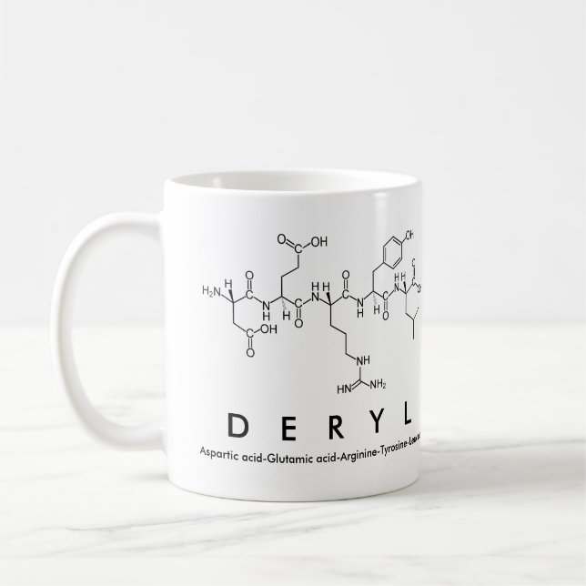 Caneca De Café Deryl peptide name mug (Esquerda)