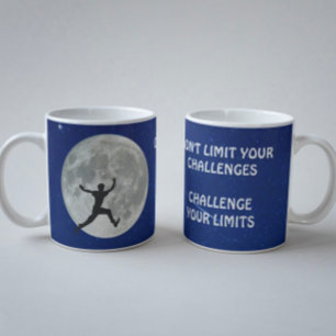 Caneca De Café Desafie sua cotação motivacional de limites