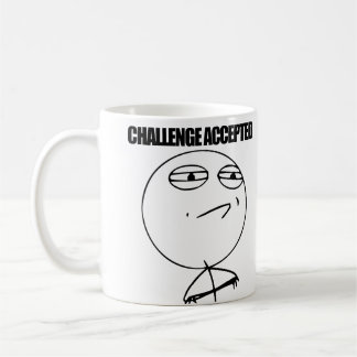 Caneca De Café Desafio aceitado