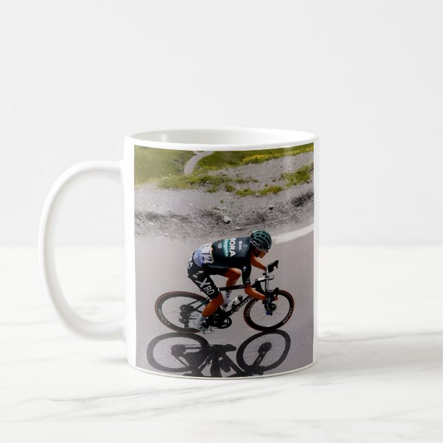 Caneca De Café Desafio de ciclismo de montanha (Esquerda)