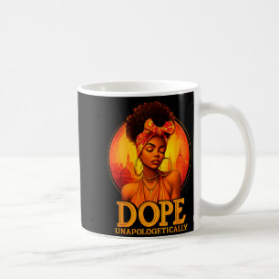 Caneca De Café Desapologeticamente História Negra Afro Menina Mel