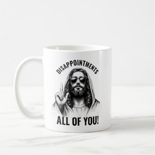 Caneca De Café Desapontamentos Todos Vocês - Meme Engraçado de Je