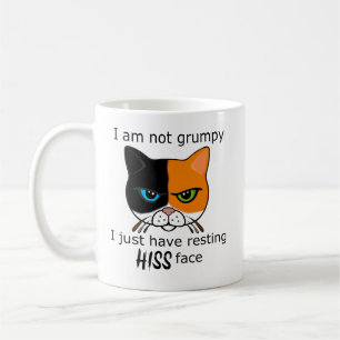 Caneca De Café Descansar seu rosto Calico Cat - Benefícios PACR